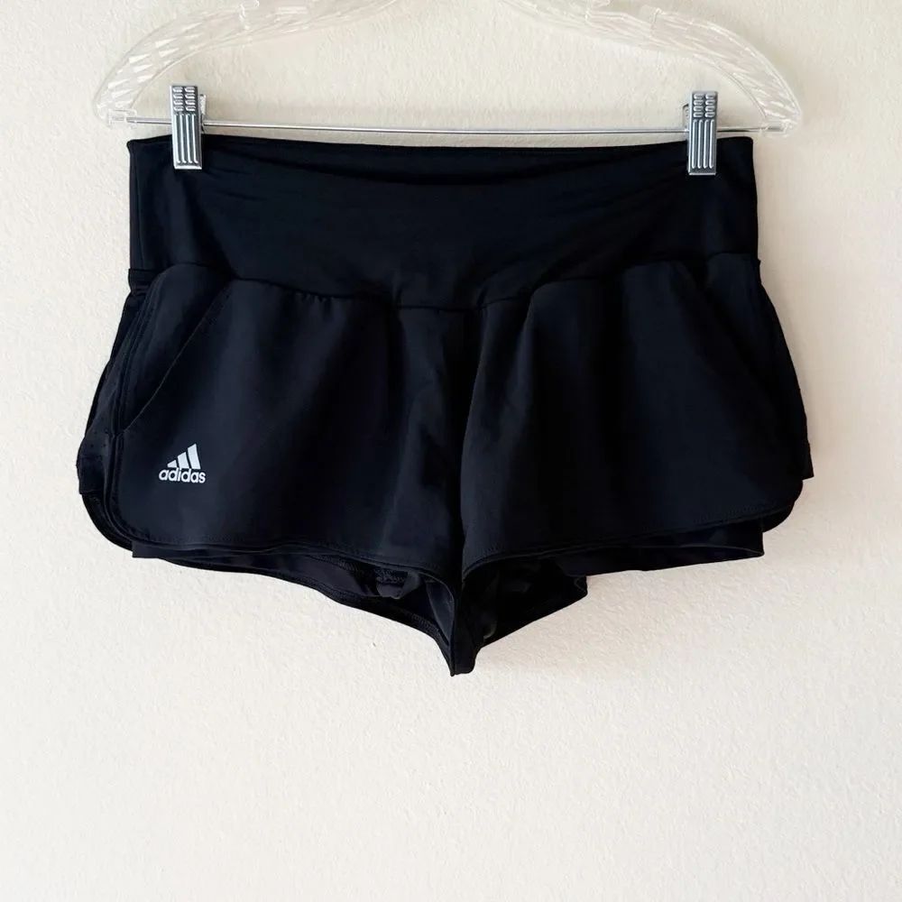 Adidas Black 2 in 1 Athletic Climate Shorts